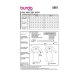 Burda 5861 jurkjes van crepe, stofmenging, wol