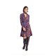 Burda 5885 jurkjes viscose , zijde, stofmenging
