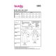 Burda 5885 jurkjes viscose , zijde, stofmenging