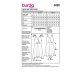 Burda 5899 Jurken van Katoen, stofmenging, Viscose of Zeide