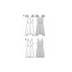 Burda 5899 Jurken van Katoen, stofmenging, Viscose of Zeide
