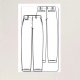 Stof voor broek model 18 uit Knipmode november 2023 Katoen Twill Jeans Denim Spijkerstof Stretch uni ecru 02887 051