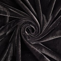VELOURS STOF Stretch 200025 Zwart 5001
