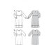 Burda 5948 Jurken van Viscose, Crepe, Mousseline