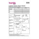 Burda 9259 Baby Combinatie van Jersey, Jogging, Fleece