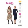 Burda 5983 Jurken van Viscose, Crepe, Stofmenging, Wol