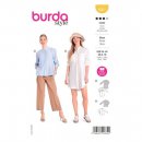 Burda 6001 Blouses van Katoen, Linnen, Viscose
