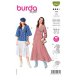 Burda 6040 jurkje en Blouse van katoen, crepe, viscose of stofmenging