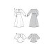 Burda 6040 jurkje en Blouse van katoen, crepe, viscose of stofmenging