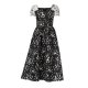 Burda 6042 Jurken van Jacquard, Taft, Duchesse