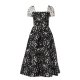 Burda 6042 Jurken van Jacquard, Taft, Duchesse