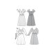 Burda 6042 Jurken van Jacquard, Taft, Duchesse