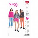 Burda 5849 Blouses van katoen, Viscose, Crepe, Stofmenging