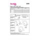 Burda 5849 Blouses van katoen, Viscose, Crepe, Stofmenging