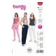 Burda 5852 Tops en Blouses van Jersey, Punta, Lycra