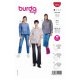 Burda 5856 Blouses van katoen, Viscose, Crepe, Stofmenging