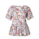 Burda 5856 Blouses van katoen, Viscose, Crepe, Stofmenging