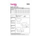 Burda 5856 Blouses van katoen, Viscose, Crepe, Stofmenging
