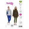 Burda 5867 Pulli Pullover tricot, Jersey, Jogging, gebreid