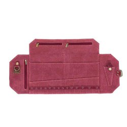 Della Q Canvas naaldenetui 20,3x19x2,5cm rood 22259