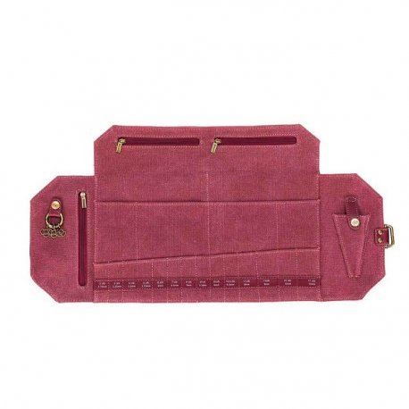 Della Q Canvas naaldenetui 20,3x19x2,5cm rood 22259