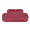 Della Q Canvas naaldenetui 20,3x19x2,5cm rood 22259