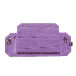 Della Q Canvas naaldenetui 20,3x19x2,5cm pruim 22260