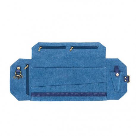 Della Q Canvas naaldenetui 20,3x19x2,5cm indigo 22262