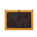Della Q Canvas patroonhouder 22,9x17,8x1,2cm mosterd 99889