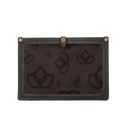 Della Q Canvas patroonhouder 22,9x17,8x1,2cm olijf 99890