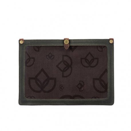 Della Q Canvas patroonhouder 22,9x17,8x1,2cm olijf 99890