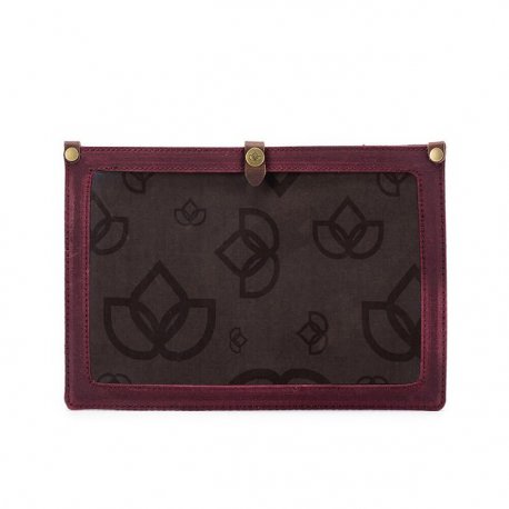 Della Q Canvas patroonhouder 22,9x17,8x1,2cm rood 99891