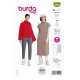 Burda 55880 Shirts Pulli van jersey, gebreid.