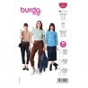 Burda 5961 Blouses van katoen, linnen, viscose, crepe of stofmenging