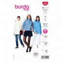 Burda 5963 Trui van Jogging, Jersey, Fleece, Punta