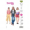 Burda 5997 Blouse van katoen, crepe, viscose