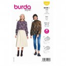 Burda 5862 Blouses van katoen, crepe, stofmenging