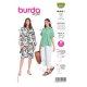 Burda 6026 Jurk en Blouse van katoen, crepe, viscose, poplin