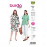 Burda 6026 Jurk en Blouse van katoen, crepe, viscose, poplin