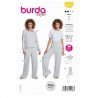 Burda 5853 Homewear van Jersey, Jogging, Fleece