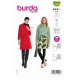 Burda 5868 Rokken van Katoen, stofmenging, Wol