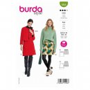 Burda 5868 Rokken van Katoen, stofmenging, Wol