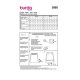 Burda 5868 Rokken van Katoen, stofmenging, Wol