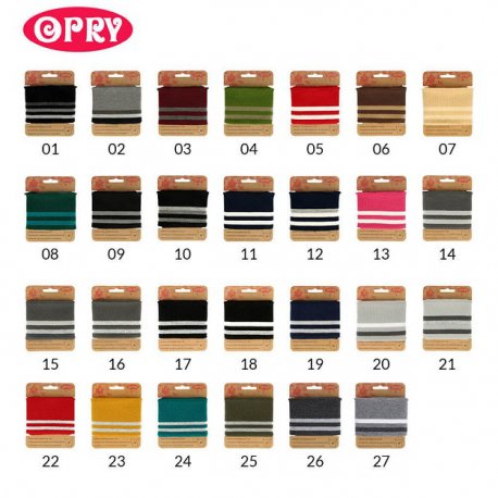 Opry boord en manchetten elastisch 6,5cm - 1,1m 62486 Kies uw kleur