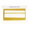 25 mtr Zigzagbandje 4mm Goud 200607-6-J064 Volle rol van 25 mtr
