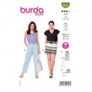 Burda 6015 Broeken van Gabardine, Poplin, Stofmening, Jeans