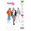 Burda 5848 Jasjes van jogging, Fleece, Katoen