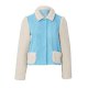 Burda 5855 jas en mantel van Wol, stofmenging, Jeans, Borg
