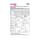 Burda 5855 jas en mantel van Wol, stofmenging, Jeans, Borg