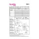 Burda 5941 jas en mantel van Wol, stofmenging, cord, Stepper